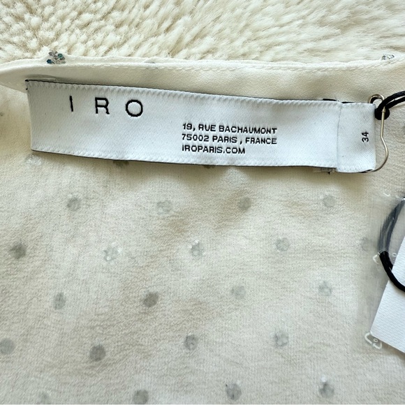 NWT!!! IRO women silk top size 34 FR or XS Retail 350$ - Picture 6 of 8